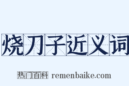 烧刀子近义词是什么意思的图片